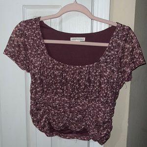 Purple/ Pink Aeropostale Cropped Shirt